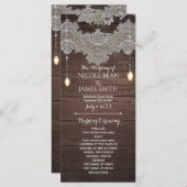 Rustiek Hout &  Kant & Lichten Programma Rack (Voorkant / Achterkant)