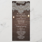 Rustiek Hout &  Kant & Lichten Programma Rack (Voorkant)