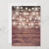 Rustiek hout Kerstmis feestdag Kaart (Achterkant)