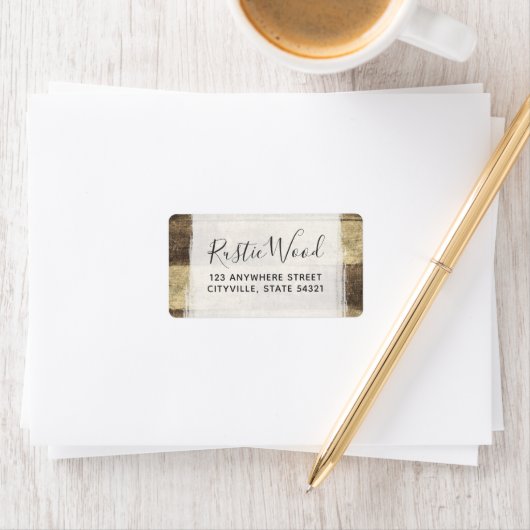 Rustiek Hout Land Boerderij Barn Boards Etiket (Insitu)