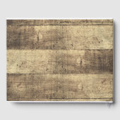 Rustiek Hout Land Boerderij Bruiloft Gastenboek (Achterkant)