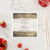 Rustiek Hout Land Boerderij Bruiloft Servet (Insitu)