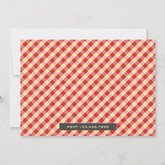 Rustiek Hout Pizza Verjaardagsfeest Kaart (Achterkant)