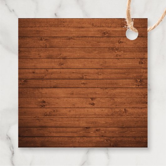 Rustiek hout roze blush bloemenbruiloft dank u bedankjes labels (Achterkant)