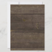 Rustiek Hout Rozen Bloemen String Lights Afstudere Aankondiging (Achterkant)