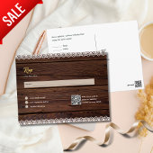 Rustiek Hout RSVP MENU QR CODE Kant Budget