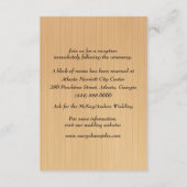 Rustiek Hout Sinaasappel Bloemen Mason Jars Detail Informatiekaartje (Achterkant)