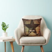 Rustiek hout Texas Star western bruiloft Mr en Mrs Kussen (Stoel)