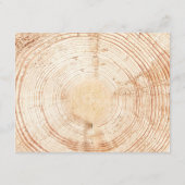 Rustiek hout Wedding website QR code rsvp Informatiekaartje (Achterkant)
