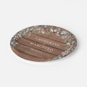 Rustiek Hout Wildbloemen Bloemen Bloemen Cascade B Papieren Bordje (Gekanteld)