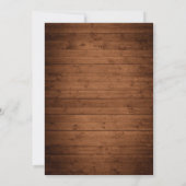 Rustiek Hout & Wit Kant Custom Verjaardag Kaart (Achterkant)