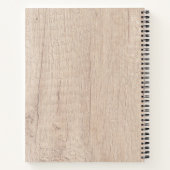 Rustiek hout Zelfgemaakt met liefde Recept Geperso Notitieboek (Achterkant)
