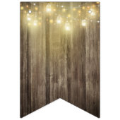 Rustiek Huis Warming Party Mason Jar & Woodgrain Vlaggetjes (Tweede vlag)