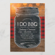 Rustiek Ik doe BBQ Mason Jar Engagement Party