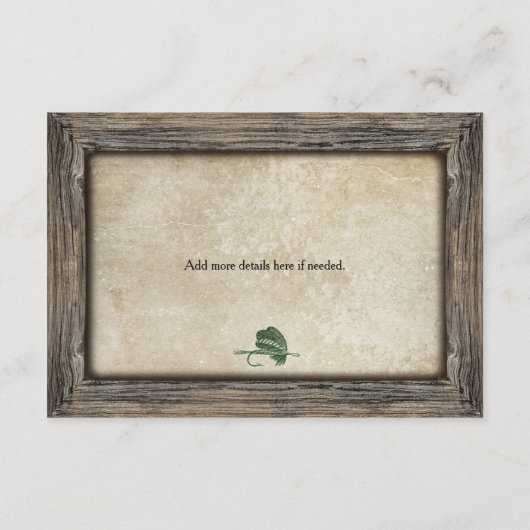 Rustiek ingelijst Gevist lokken Details invoegen K Informatiekaartje (Achterkant)