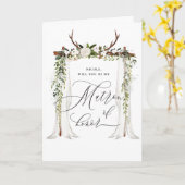 Rustiek is mijn matron van eer kaart (Gele Bloem)