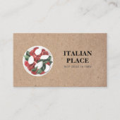 Rustiek Italiaans restaurant Kraft stijl salade Lo Visitekaartje (Voorkant)