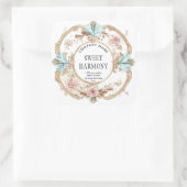 Rustiek  kaars product label blush roze pot (Tas)