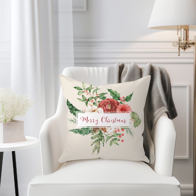 Rustiek kerst Sierkussen (Rustic Christmas Throw Pillow
)