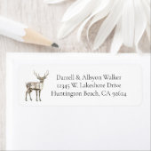 rustiek kersthert etiket (Insitu)