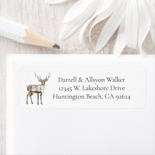 rustiek kersthert etiket (Insitu)