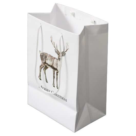 rustiek kersthert medium cadeauzakje (Voorkant Gekanteld)