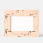 rustiek kersthertendier gegraveerde lijstjes (Voorkant)