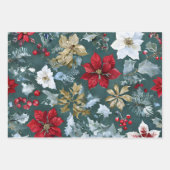 Rustiek kerstinsettia inpakpapier (Voorkant 2)