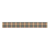 Rustiek kerstplaid tartan patroon grosgrain lint (Voorkant)
