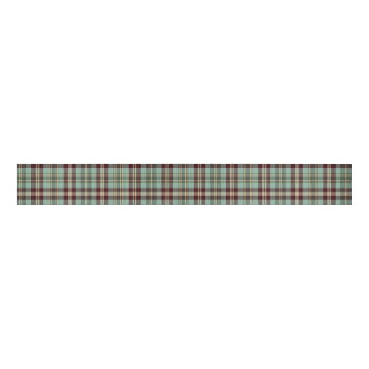 Rustiek kerstplaid tartan patroon grosgrain lint (Voorkant)