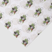 Rustiek Kerstscène Lantaarn Weefselpapier Tissuepapier (Detail)