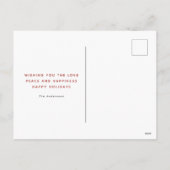 Rustiek kerstwinterrendier feestdagenkaart (Achterkant)