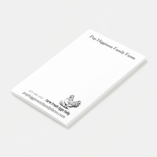 Rustiek Kip Boerderij Post-it® Notes (Schuin)