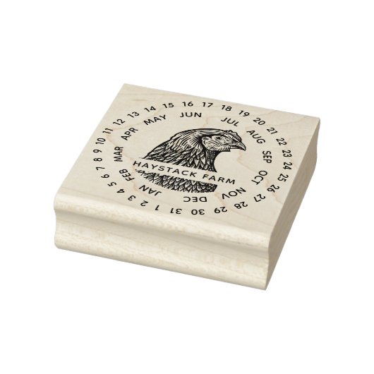 Rustiek kip familie Boerderij Rubberstempel (Stempel)