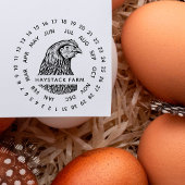Rustiek kip familie Boerderij Rubberstempel