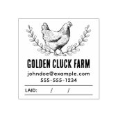 Rustiek  kippenei stempel (Afrduk)