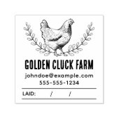 Rustiek  kippenei stempel (Design)