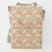 rustiek klein pompoen patroonfeestdecor inpakpapier vel (In situ)