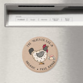 Rustiek kleurrijk Boerderij Fresh Eggs Magneet (Insitu (Vaatwasser))