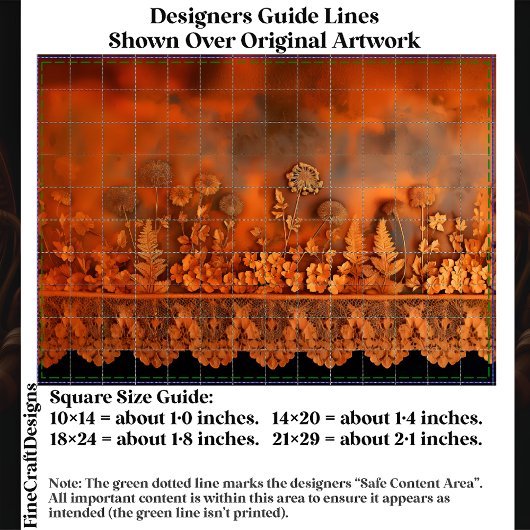 Rustiek Koper & Kant Bloemen Panel EJ7 Decoupage Tissuepapier