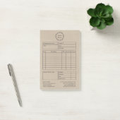 rustiek kransbruin papier post-it® notes (Kantoor)
