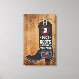 Rustiek krijtbord Ingangsteken Canvas Afdruk