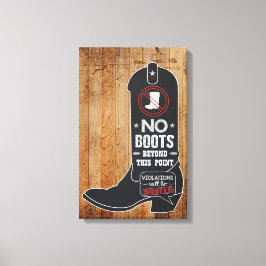 Rustiek krijtbord Ingangsteken Canvas Afdruk