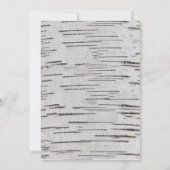 Rustiek Land Berk Boom Initialen Hart Bruiloft Kaart (Achterkant)