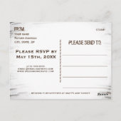 Rustiek Land Berk Hart initiaal vrijgezellenfeest Briefkaart (Achterkant)