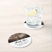 Rustiek land bruiloft dank u papier Onderzetters (Insitu)