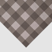 Rustiek Land Bruin Tartan Plaid Patroon Print Tissuepapier (Detail)