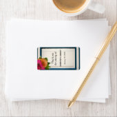 Rustiek land geschilderd hout bruiloft lippenbalse etiket (Insitu)