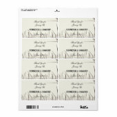 Rustiek Land Graslands Water Fles Label (Full Sheet)