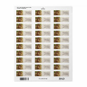 Rustiek land hek en Hoefijzer adres Etiket (Full Sheet)